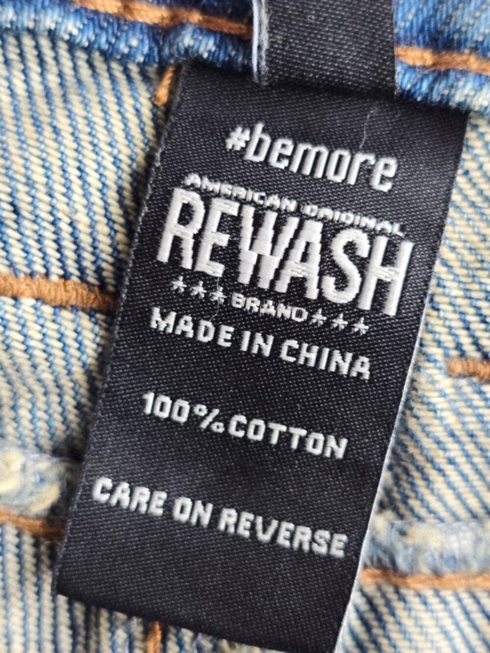 Rewash Straight Cuffed Hem Jeans 28 Medium Wash NWT - Picture 6 of 8